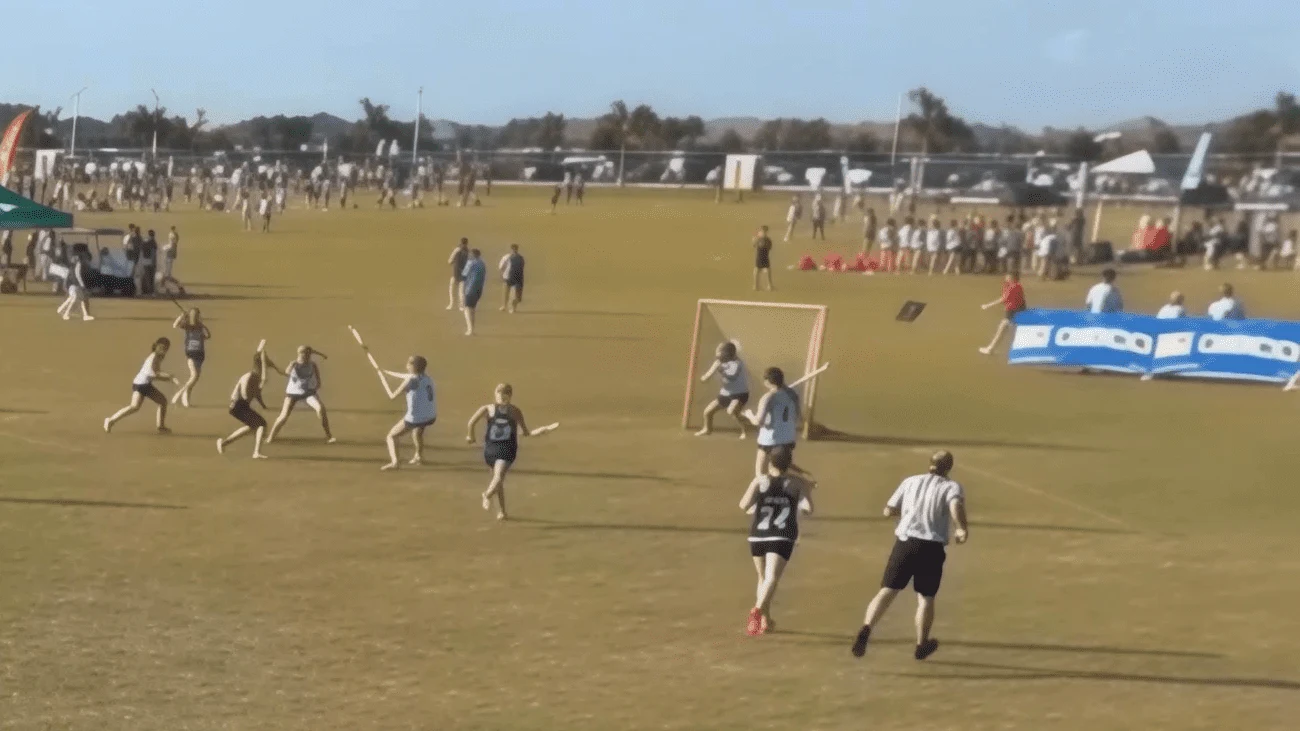 The same lacrosse clip after Redwolf Clarity Boost