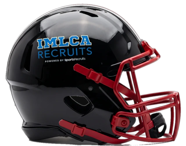 IMLCA Recruits logo on a football helmet