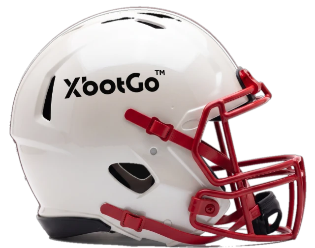 XbotGo logo on a football helmet